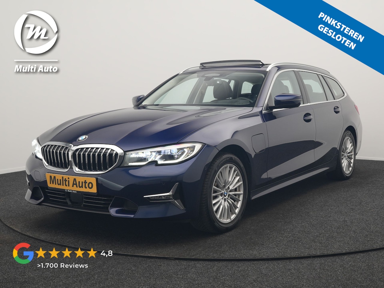 BMW 3-serie Touring - 330e Luxury Line PHEV 293pk Dealer O.H. | Trekhaak Af Fabriek | Panodak | Head Up | Adapti - AutoWereld.nl