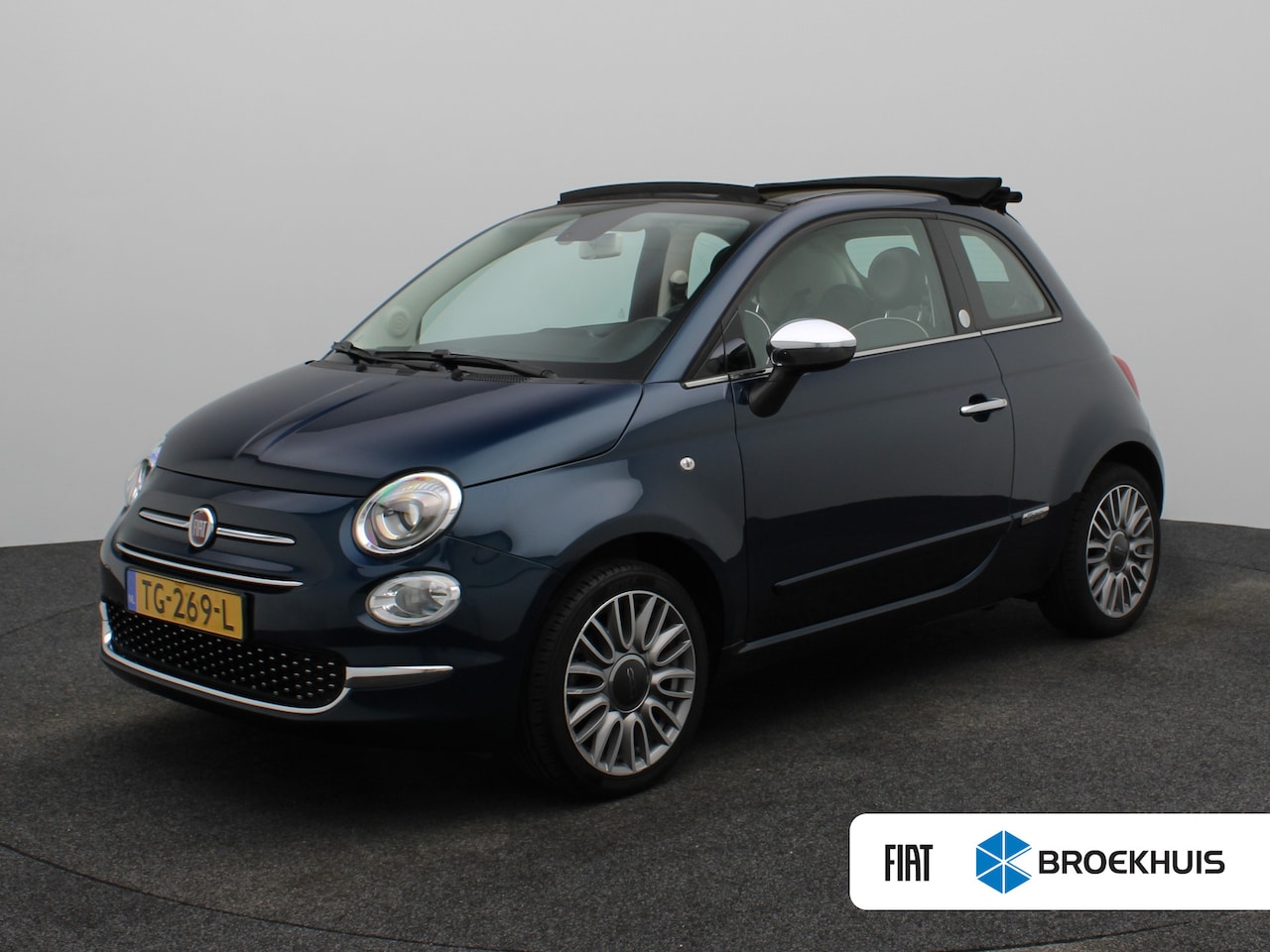 Fiat 500 C - 1.2 Lounge | Cruise | Clima | Parkeersensoren | Apple carplay/ Android auto | 16" LMV | - AutoWereld.nl