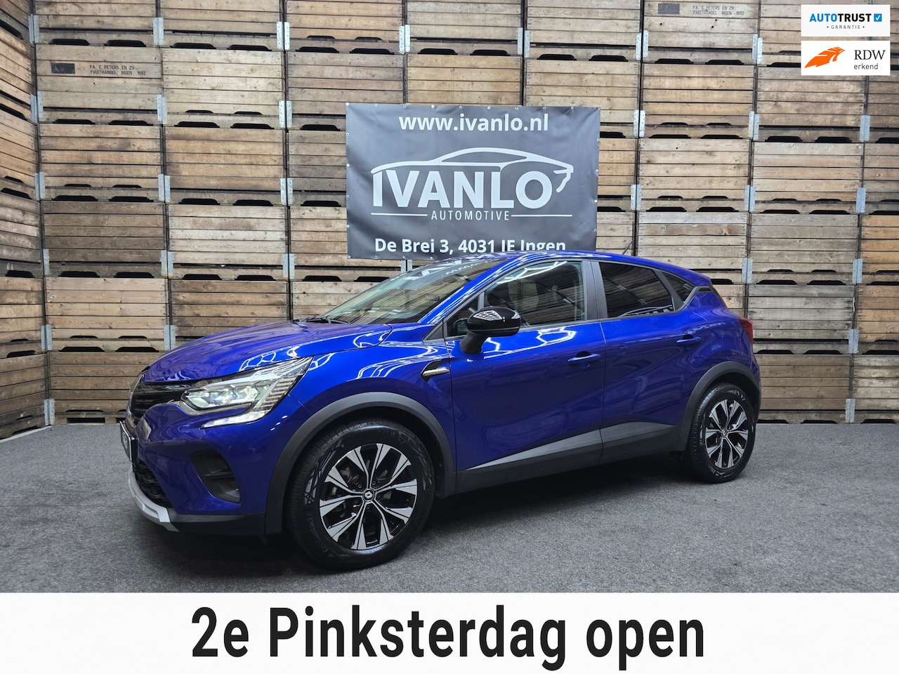 Renault Captur - 1.6 E-Tech Hybrid 145 Limited Navigatie Clima Cruise LED LM 98.3 SOH - AutoWereld.nl
