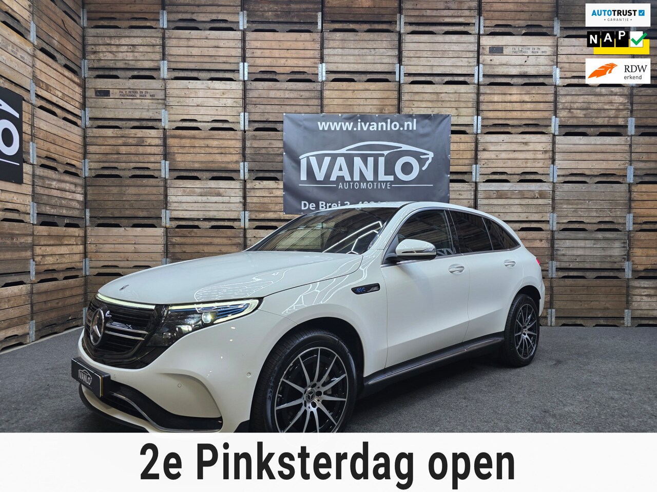 Mercedes-Benz EQC - 400 4MATIC Business Solution AMG 80 kWh Navi Sfeerverlichting Camera 20"LM - AutoWereld.nl