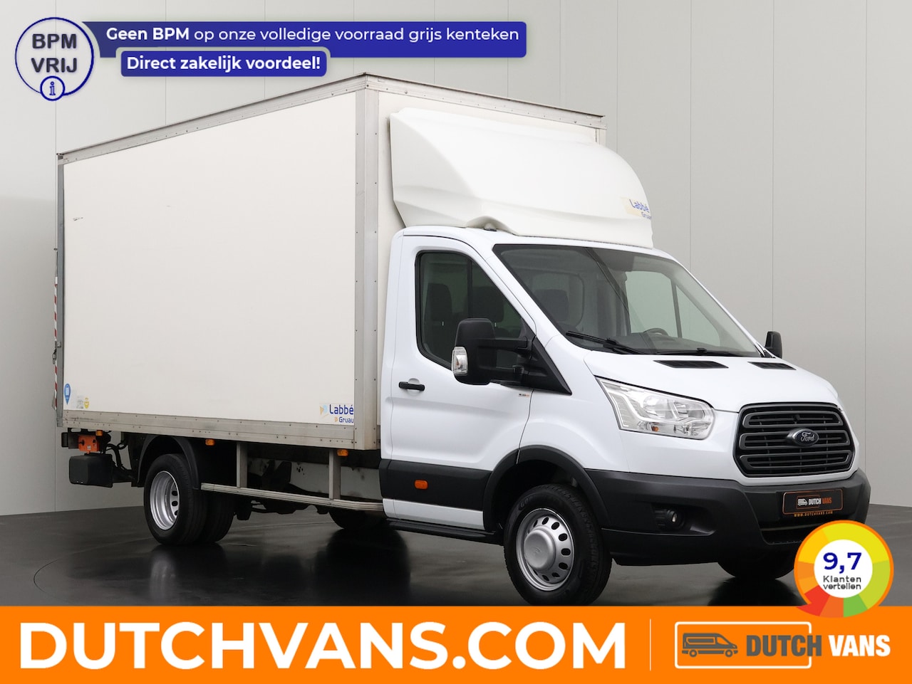 Ford Transit - 2.0TDCi 170PK Bakwagen+Laadklep | Euro 6 | Dakspoiler | Airco | Cruise | 3-Zits - AutoWereld.nl