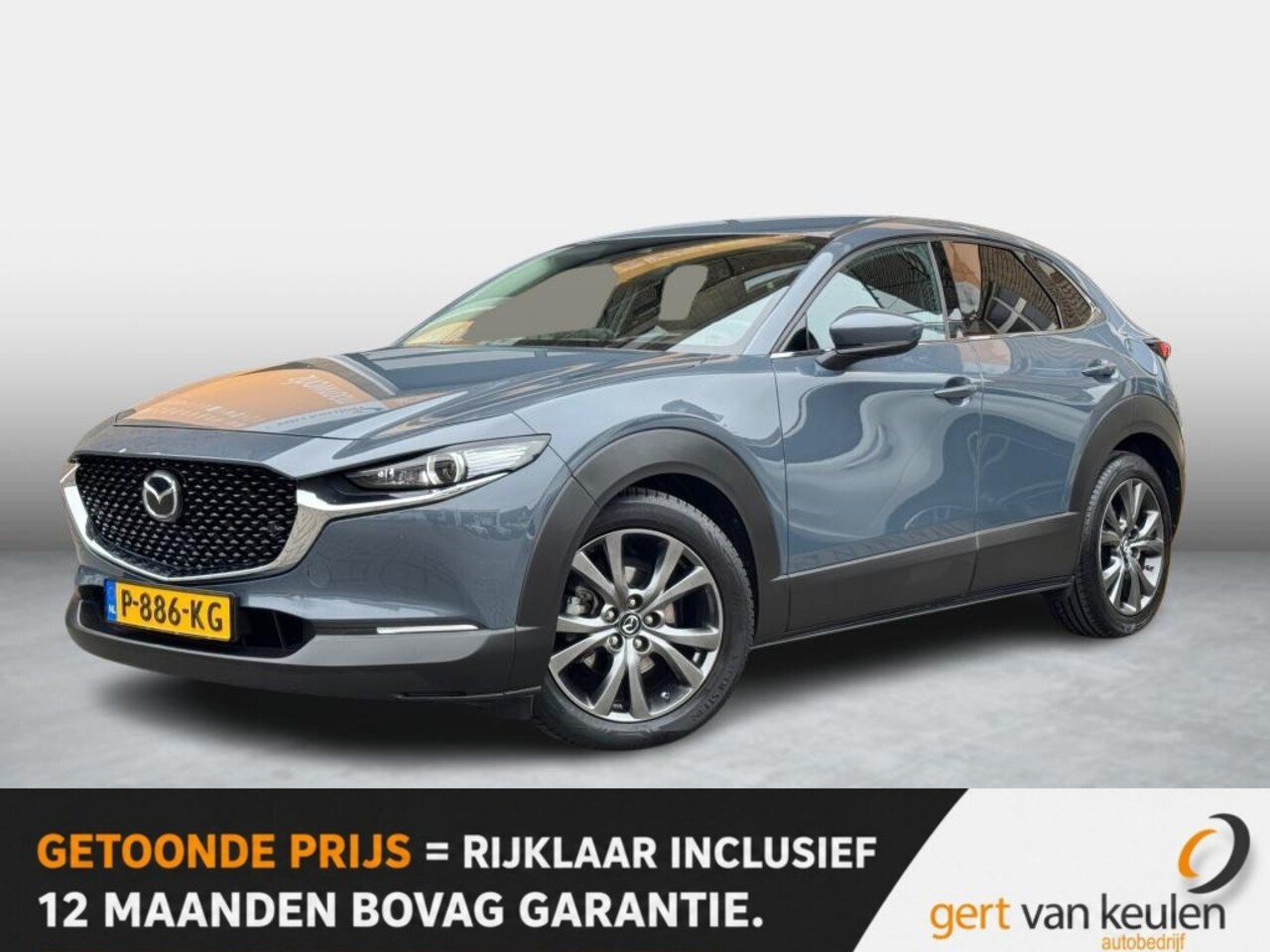 Mazda CX-30 - 2.0 E-SKYACTIV-X 186 AUTOMAAT LUXURY LEER/LED/ACC/CARPLAY/NL-AUTO/1E EIG. - AutoWereld.nl