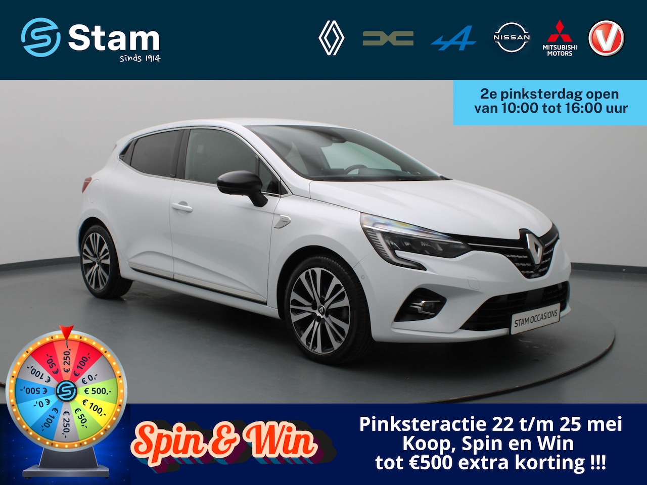 Renault Clio - E-Tech Hybrid Initiale Paris 140pk BOSE | 360° Camera | Parkeersens. v+a | Stoel-/stuurver - AutoWereld.nl