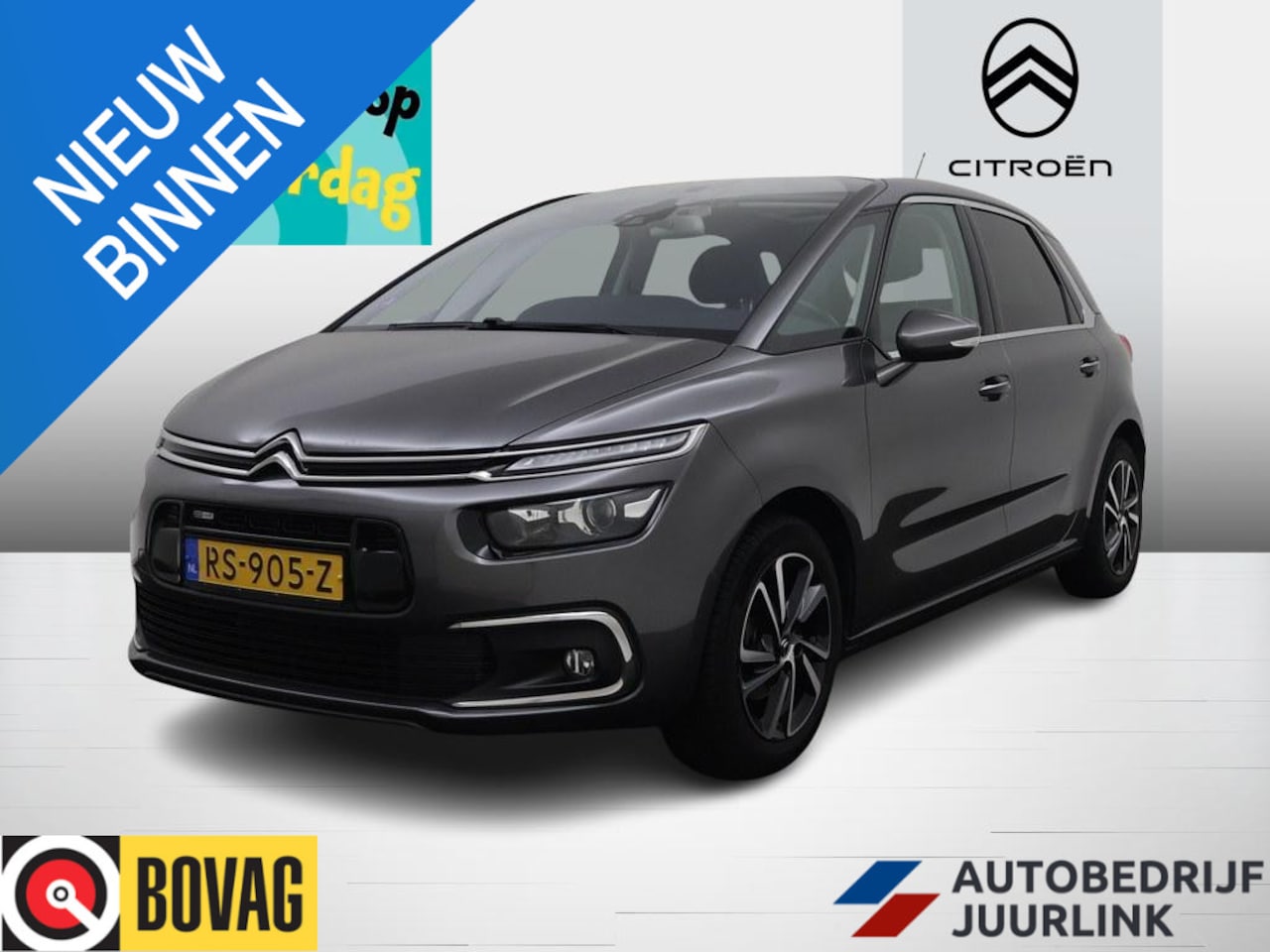 Citroën C4 Picasso - 1.2T 130Pk Automaat Shine Pano/Camera/Trekhaak/ 4S.Banden/El.Klep/Ecc/H.Leder/Comfort.Stoe - AutoWereld.nl