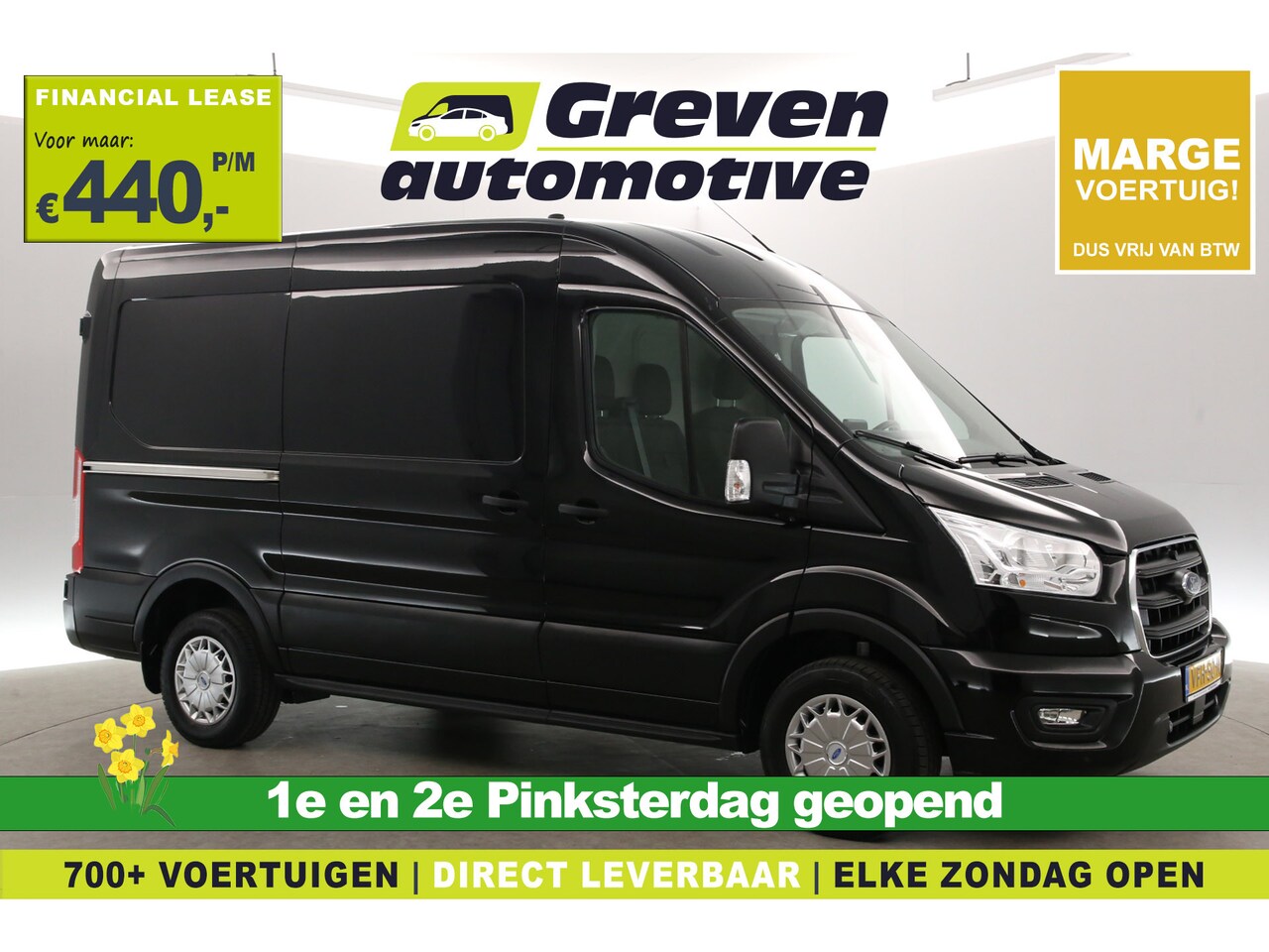 Ford Transit - 2.0 TDCI L2H2 | Marge | Airco | Cruise | Carplay | 3 Zits | Trekhaak | Traanplaat | 2xSchu - AutoWereld.nl