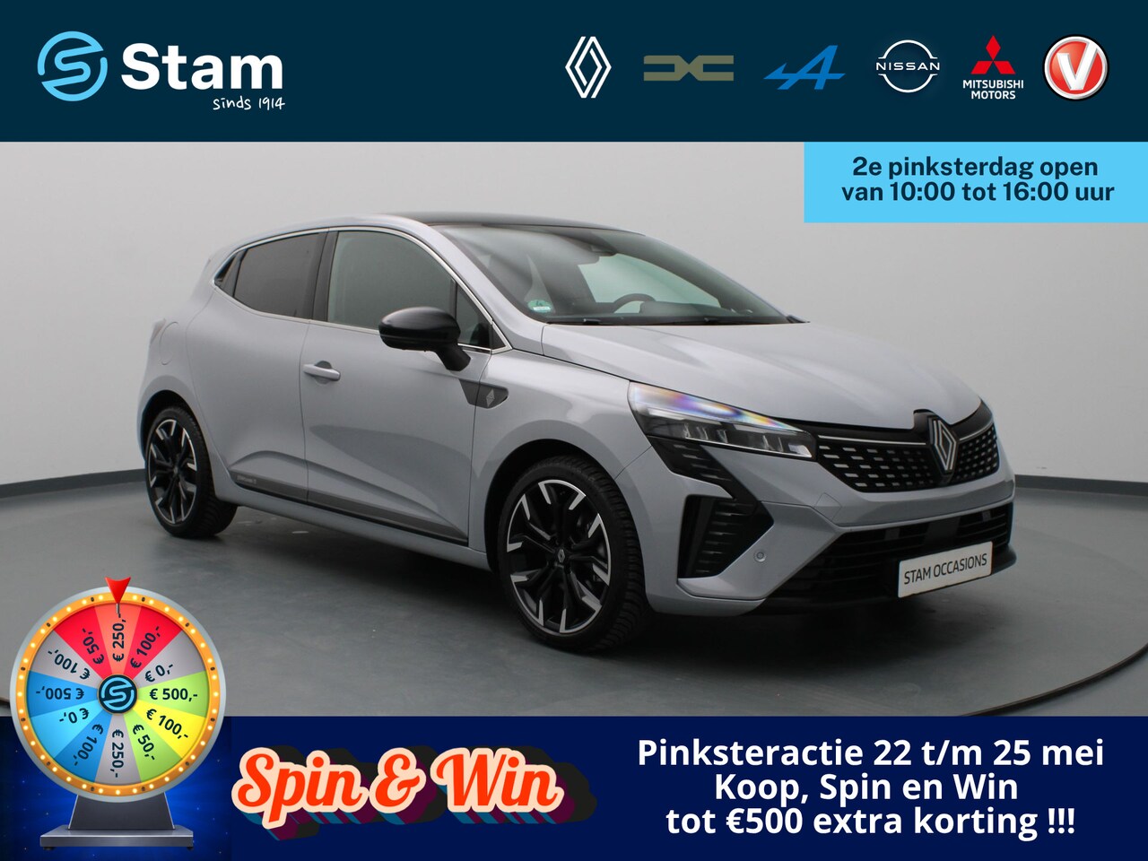 Renault Clio - STAM Limité 75 E-Tech Full Hybrid 145pk #7 van 75 BOSE | 360° Camera | Cruise | Parkeersen - AutoWereld.nl