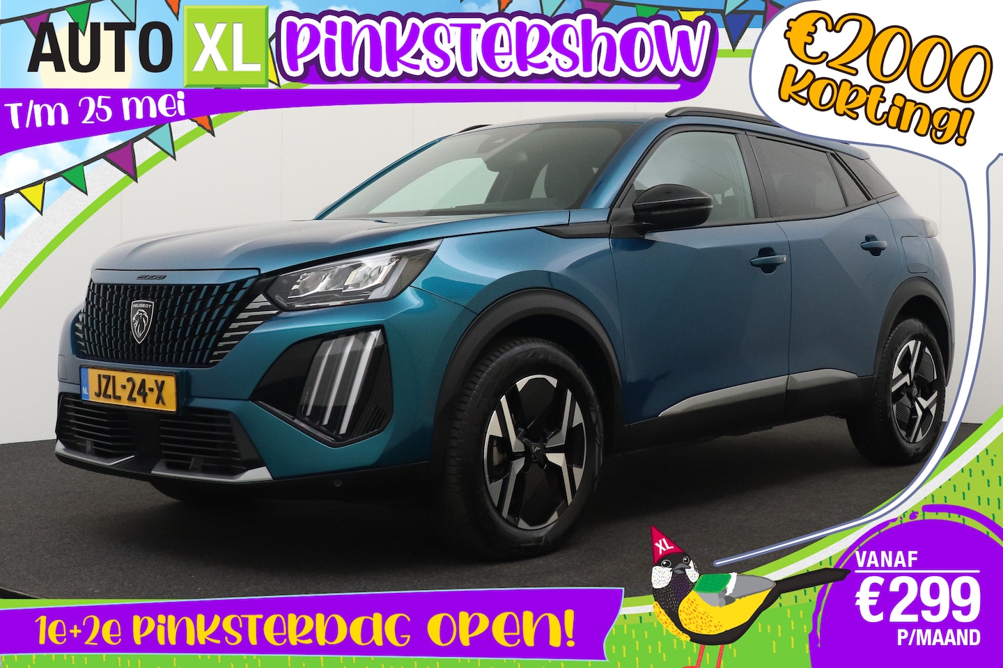Peugeot 2008 - Hybrid 145 PK Aut. Allure Half-Leder Climate Carplay DAB - AutoWereld.nl