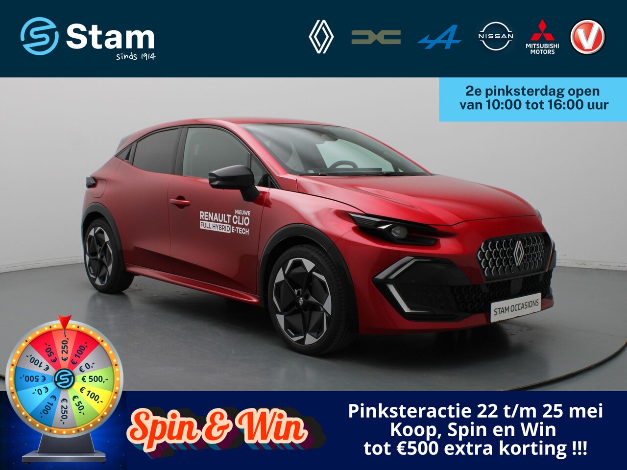 Renault Clio - techno full hybrid E-Tech 160 pk 360° Camera | Adapt. Cruise | Parkeersens. v+a | Stoelver - AutoWereld.nl