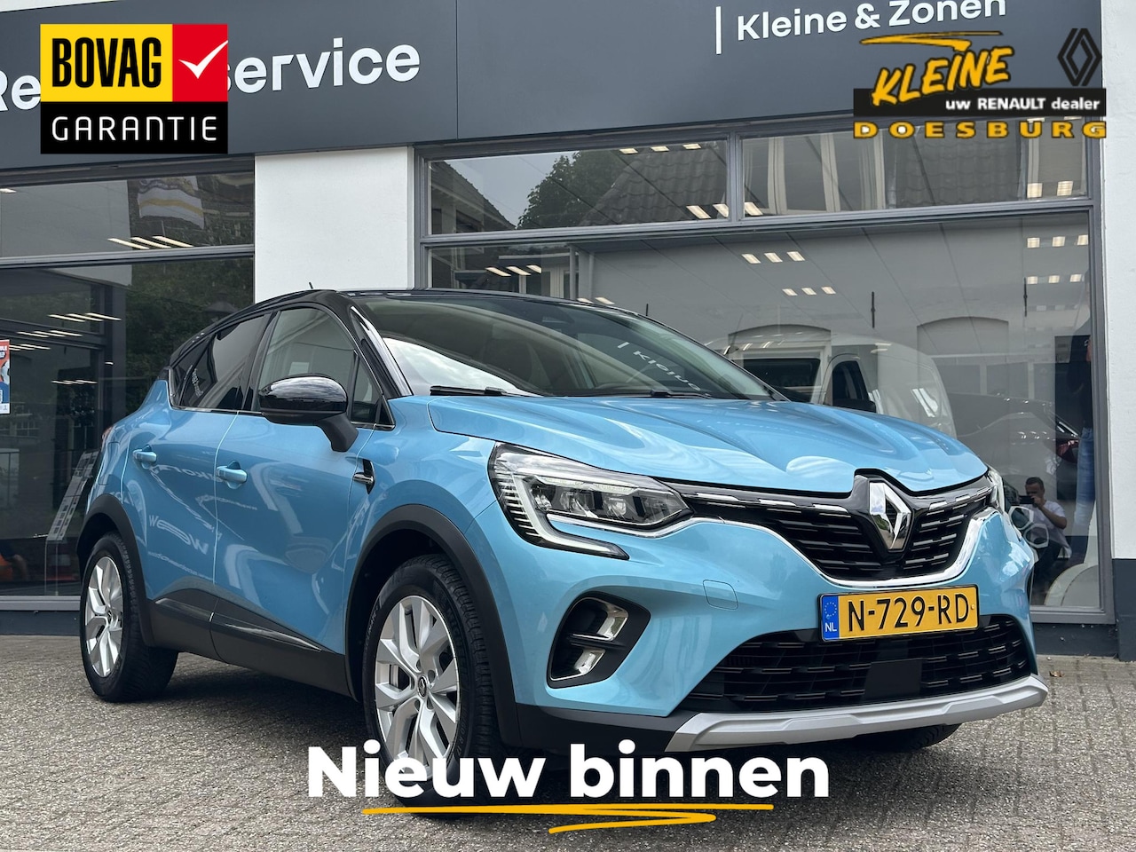 Renault Captur - TCe 140 EDC Intens | All seasonbanden | Prachtige kleur Celadon blauw | Easylink navigatie - AutoWereld.nl