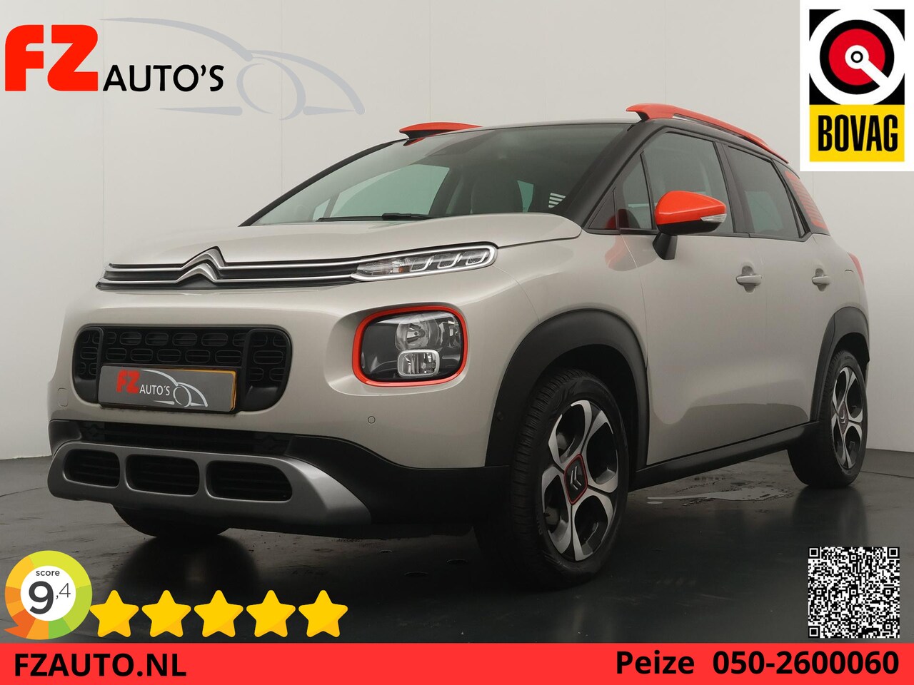 Citroën C3 Aircross - 1.2 PureTech S&S Shine Automaat - Navigatie - Climate Control - Apple Carplay - Trekhaak - AutoWereld.nl