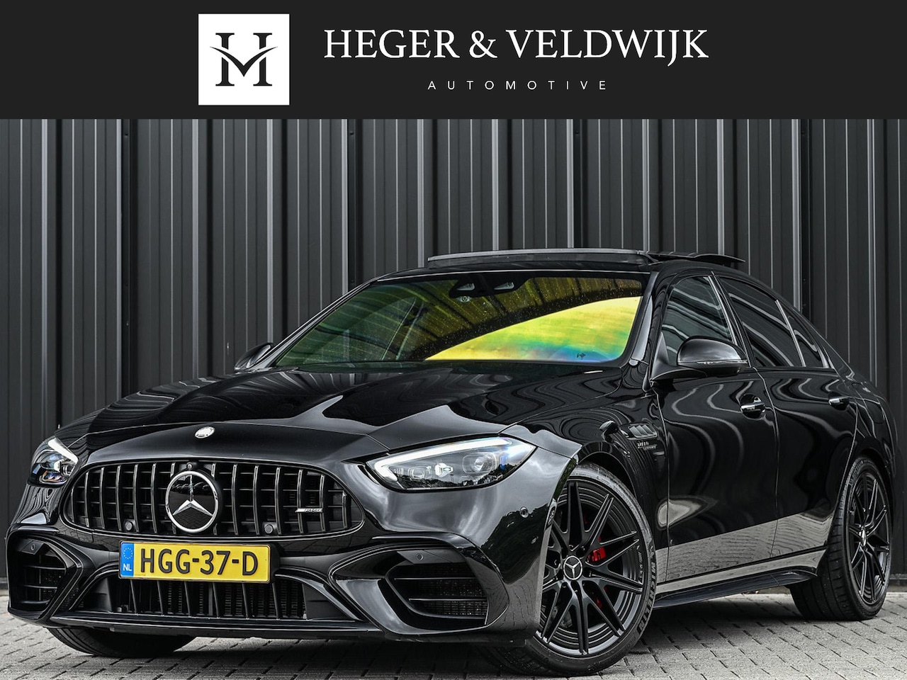 Mercedes-Benz C-klasse - AMG 63 S E Performance | Achterasbesturing | Panoramadak | 360 Camera | Burmester | Memory - AutoWereld.nl