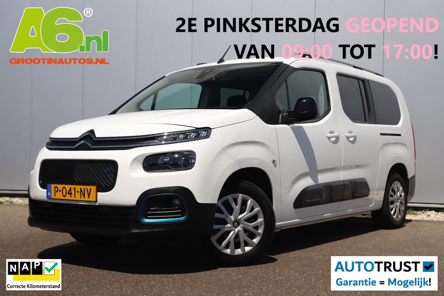 Citroën ë-Berlingo XL - Feel 50 kWh Rolstoel Auto Oprijplaten Inrichting Carplay Android Navigatie Airco Cruise Bl - AutoWereld.nl