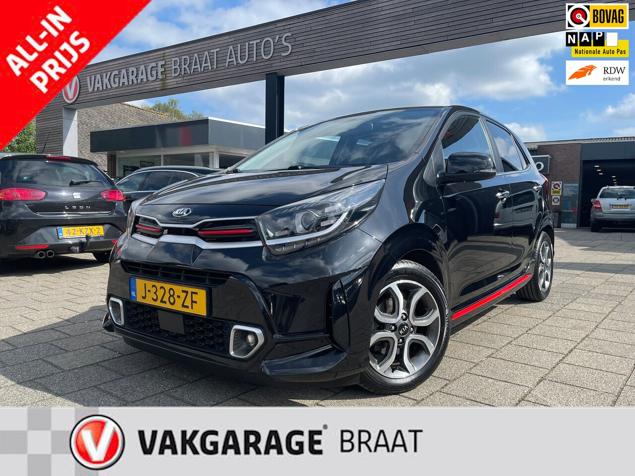 Kia Picanto - 1.0 DPi GT-Line l CRUISE l CARPLAY l ALL-IN PRIJS! - AutoWereld.nl