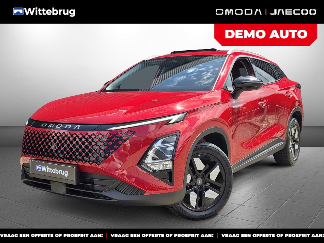 Omoda 5 - 1.6 T-GDi SHS-H Premium Full Hybride met Lederen Bekleding, Navigatie en Camera Uit voorra - AutoWereld.nl