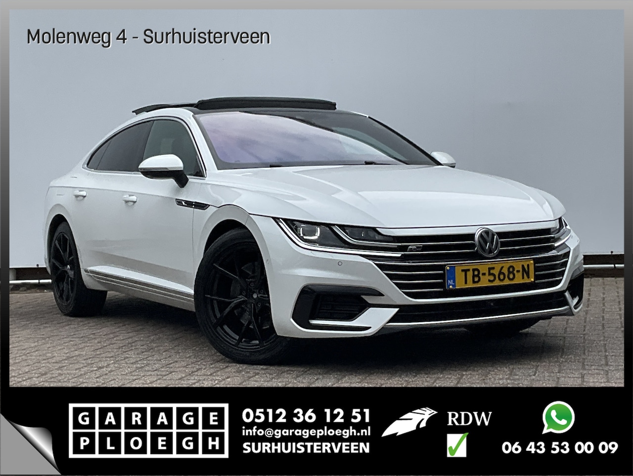 Volkswagen Arteon - 2.0 TSI 4Motion R Virtual Trekhaak Pano Elek.Trekhaak Leer DynAudio Standkachel BOMVOL! - AutoWereld.nl
