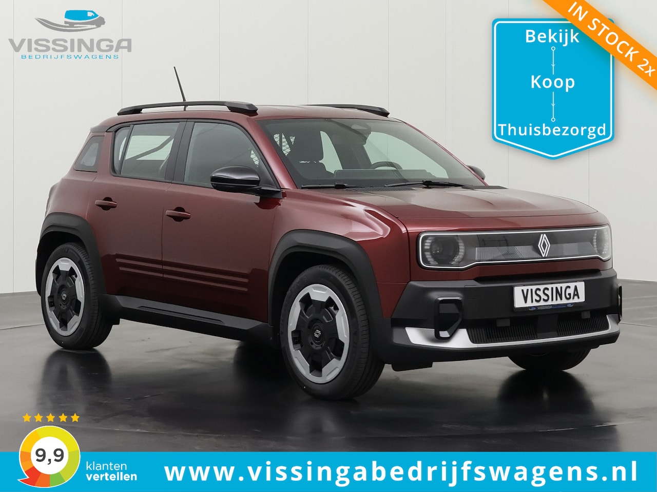 Renault 4 - E-Tech Evolution Comfort Range Van Rood - AutoWereld.nl