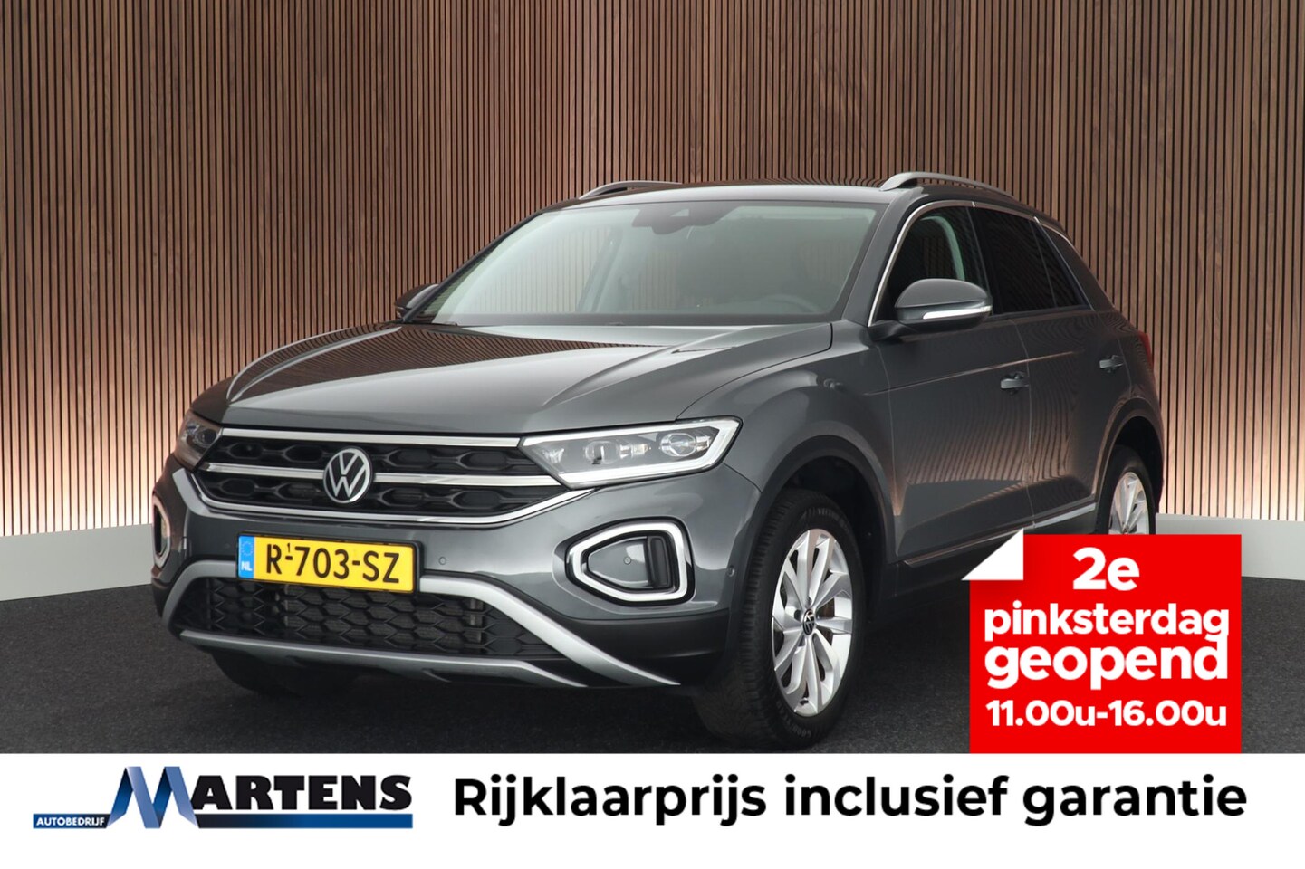 Volkswagen T-Roc - 1.0 TSI 110pk Style Trekhaak LED Virtual Cockpit Navigatie - AutoWereld.nl