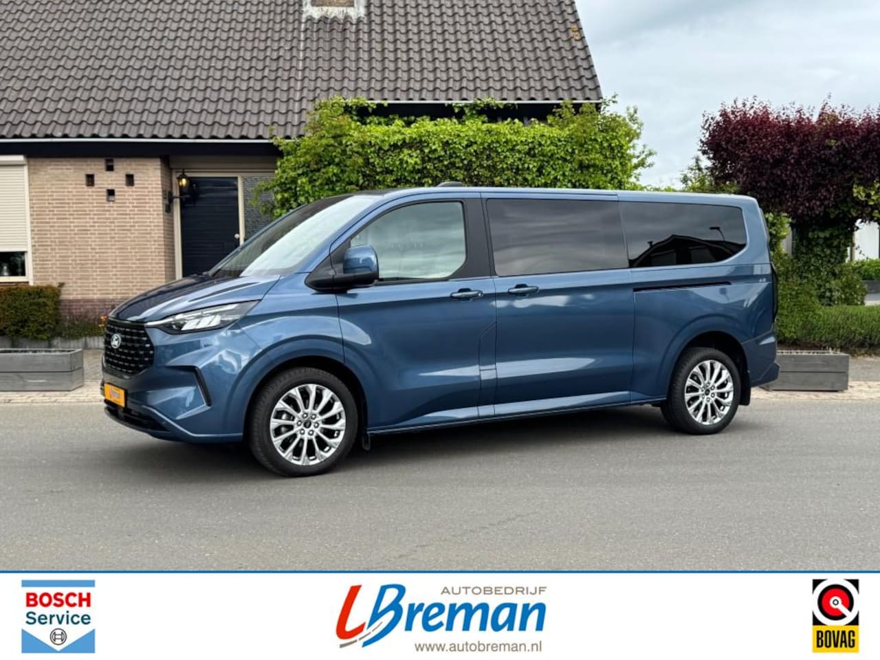 Ford Transit Custom - 170pk automaat Dubbel cabine PANODAK LEDER L2H1 - AutoWereld.nl