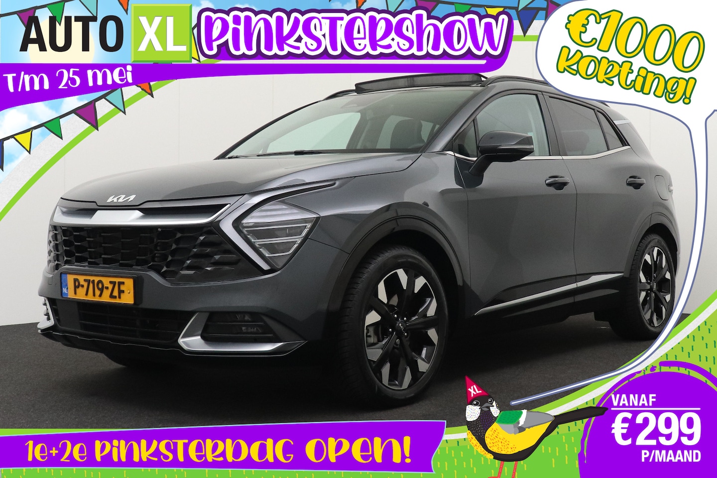 Kia Sportage - 1.6 T-GDi PHEV AWD DynamicPlusLine Pano-dak Full Options! - AutoWereld.nl