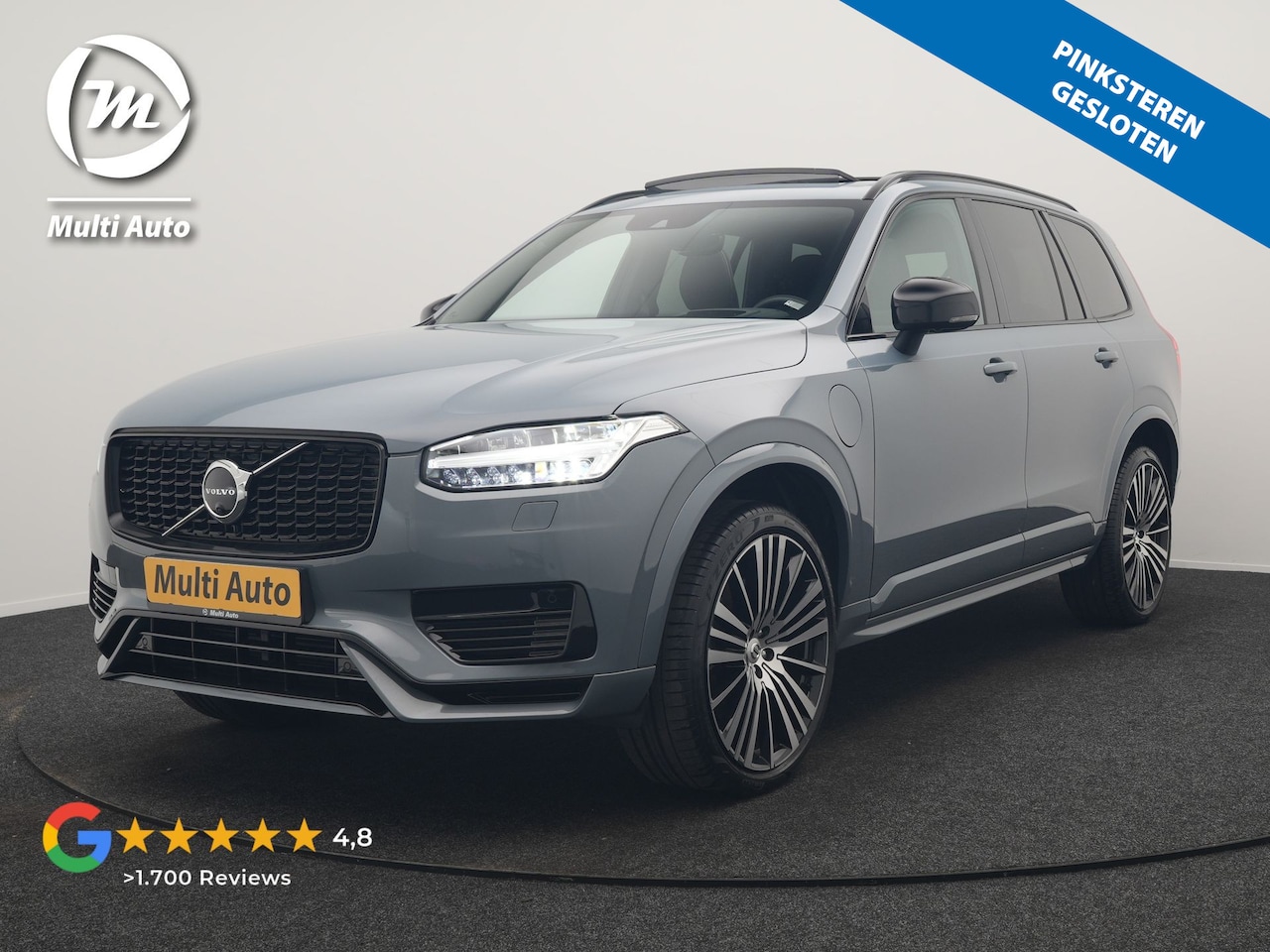 Volvo XC90 - T8 Recharge AWD Ultimate Dark LONG RANGE 7 Persoons PHEV 455pk Dealer O.H. | Trekhaak Af F - AutoWereld.nl