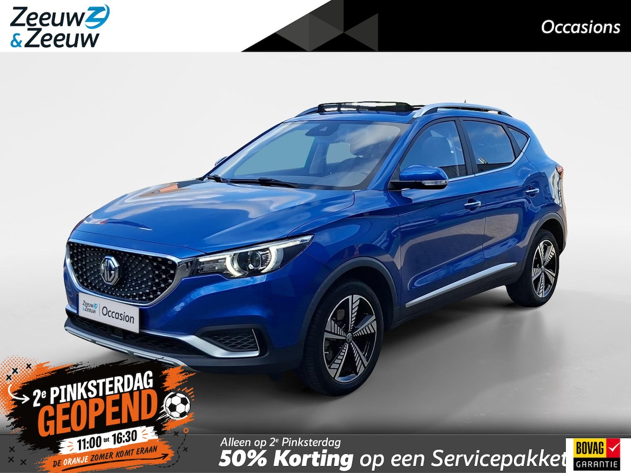 MG ZS - Luxury 45 kWh | Kantel / schuifdak | Lederen bekleding | Achteruit rij camera | Dodehoek d - AutoWereld.nl