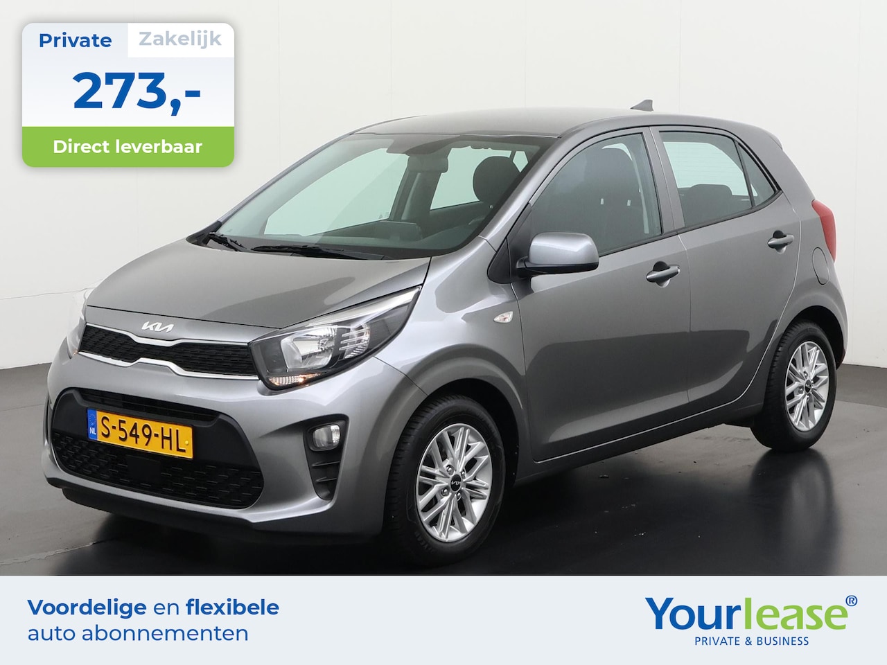Kia Picanto - 1.0 DPi DynamicLine | All-in 273,- Private Lease | Direct uit voorraad - AutoWereld.nl