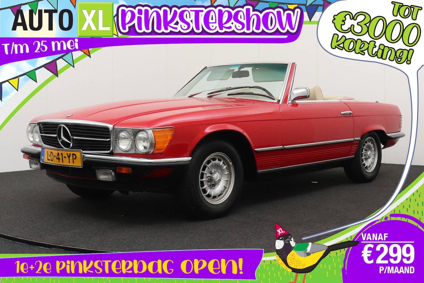 Mercedes-Benz SL-klasse Cabrio - 350 SL V8 195 PK Aut. roadster Hardtop - AutoWereld.nl