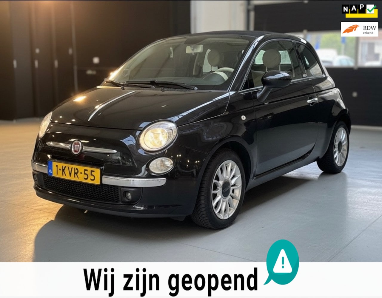 Fiat 500 C - 0.9 TwinAir Lounge-automaat-airco - AutoWereld.nl