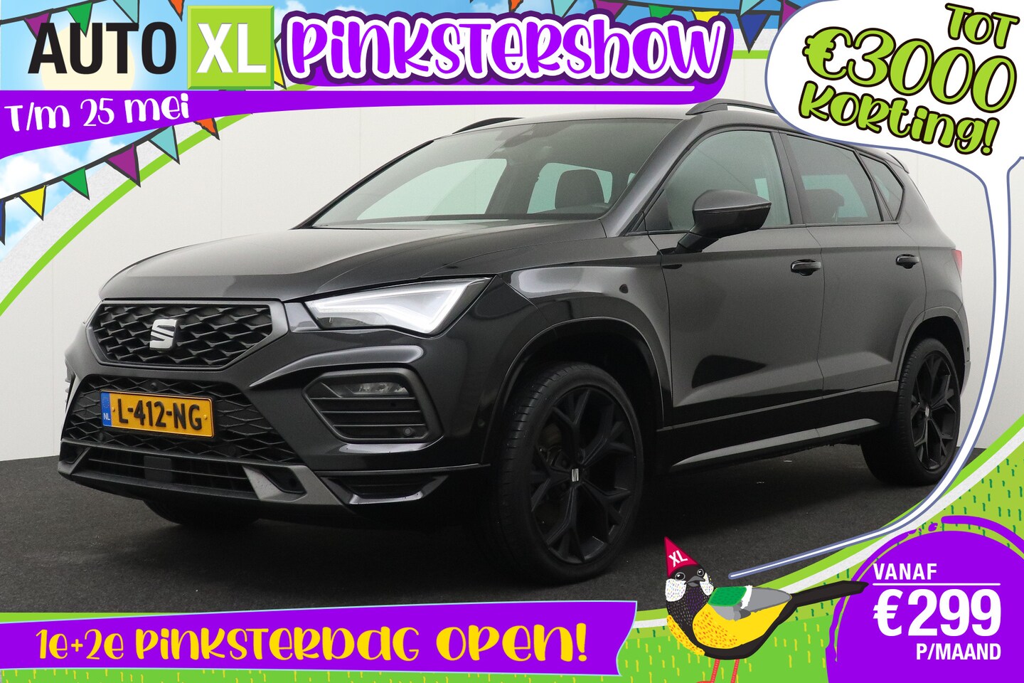SEAT Ateca - 1.5 TSI 150 PK Aut. FR Black-Edition Camera Adapt.Cruise 19'LMV - AutoWereld.nl