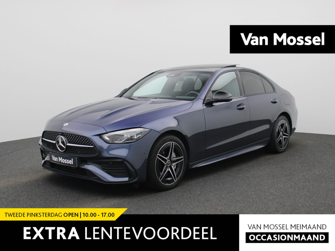 Mercedes-Benz C-klasse - 300 e AMG Line | Automaat | Panoramadak | Climate Control | Navigatie | Apple Carplay / An - AutoWereld.nl