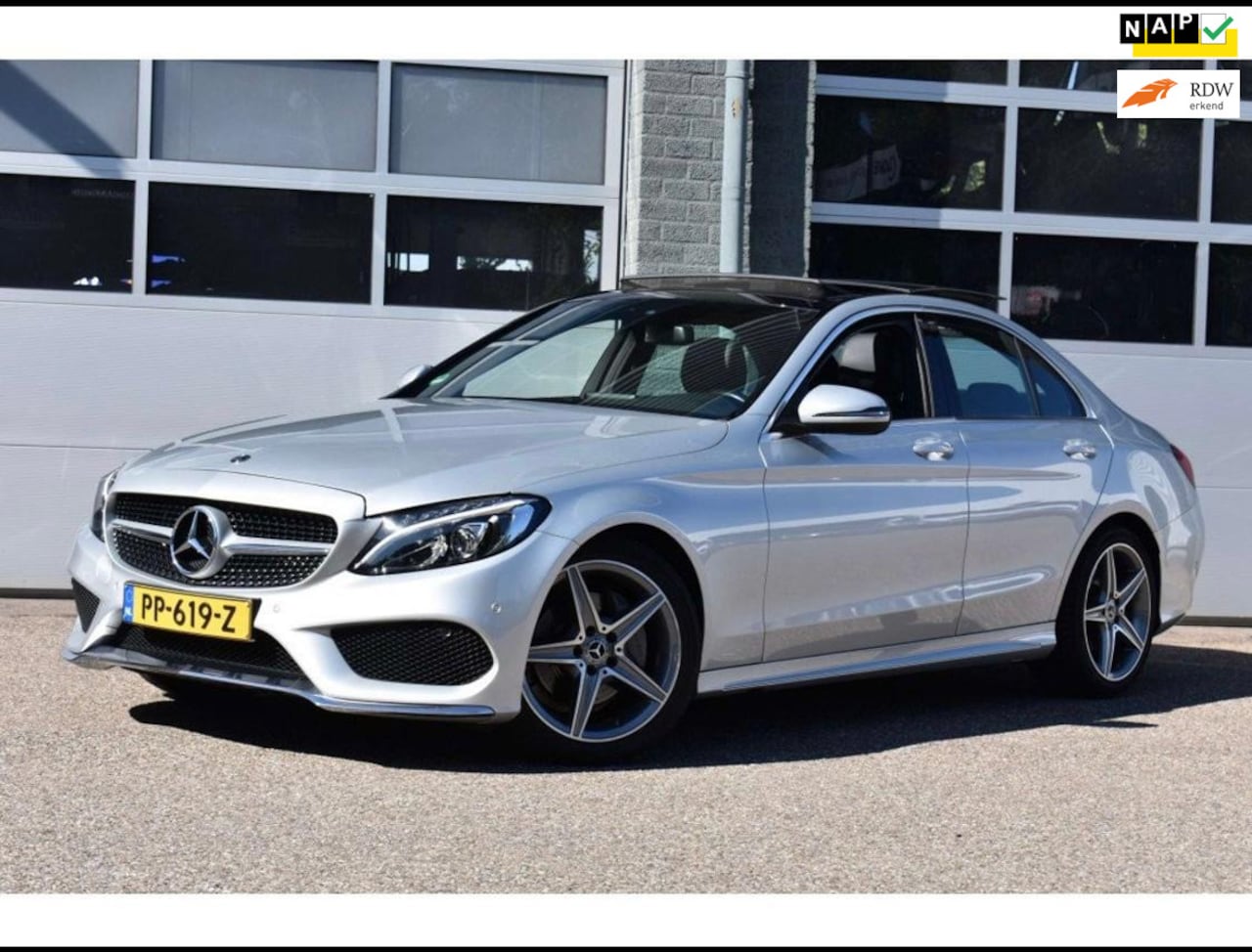 Mercedes-Benz C-klasse - 180 Business Solution AMG Bj:2017|Pano|Leder|NAP - AutoWereld.nl