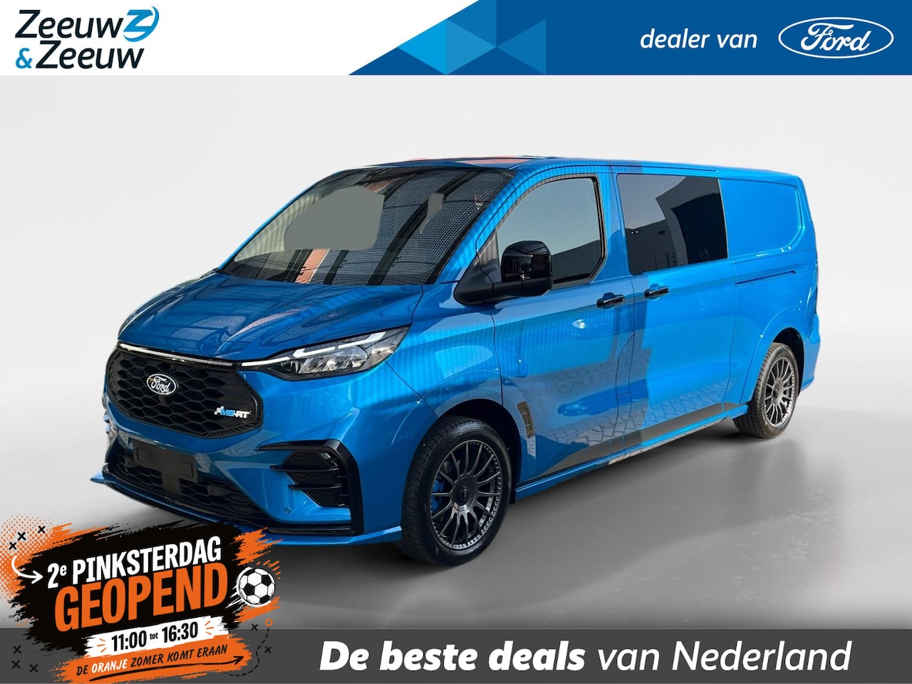 Ford Transit Custom - E-Transit 320 L2H1 MS/RT 71 kWh Dubbele Cabine 286 pk | NIEUW TE BESTELLEN | MS/RT Sports - AutoWereld.nl
