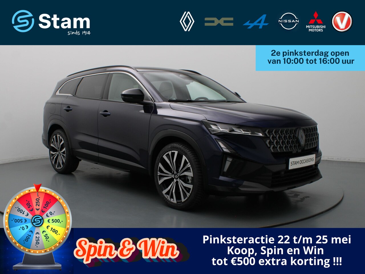Renault Espace - E-Tech full hybrid 200 iconic 5p. Automaat Harman Kardon | Head-Up | Adapt. Cruise | Stoel - AutoWereld.nl