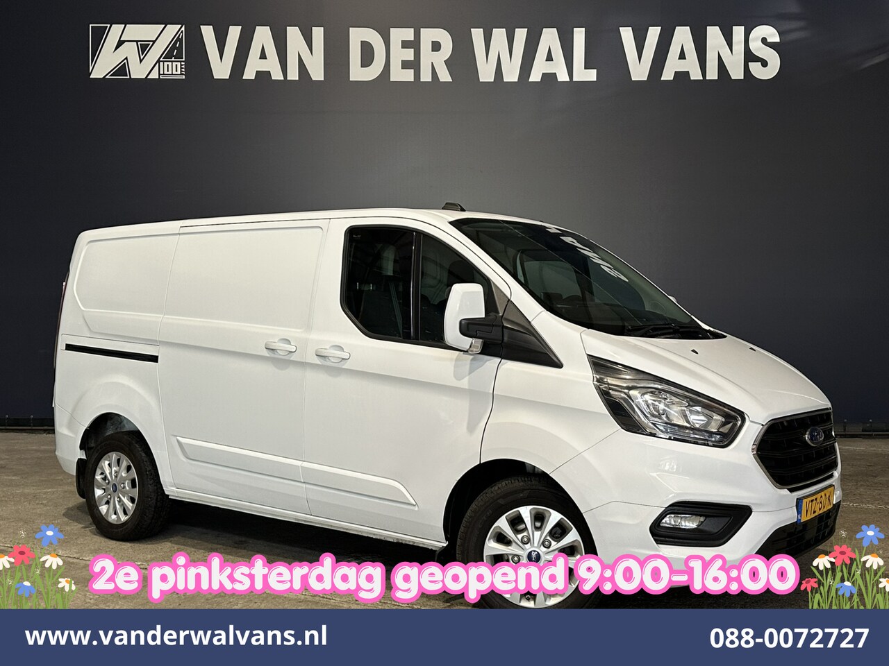 Ford Transit Custom - 2.0 TDCI 130pk Automaat L1H1 Limited Editie Euro6 Airco | Camera | Navigatie | LED Apple C - AutoWereld.nl