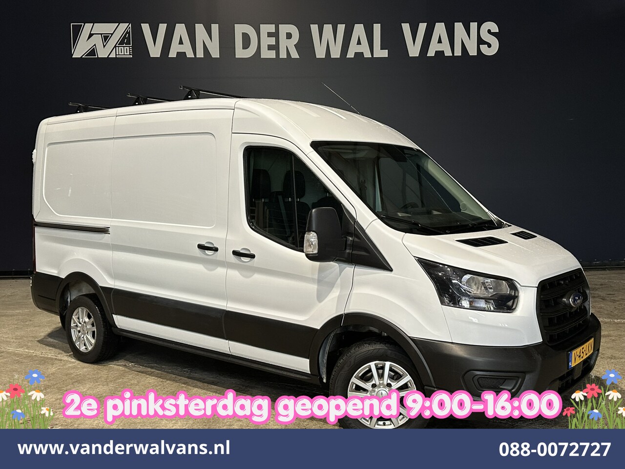 Ford Transit - 2.0 TDCI L2H2 Euro6 Airco | 2450kg Trekhaak | LM velgen | Verwarmde voorruit Dakdragers, B - AutoWereld.nl