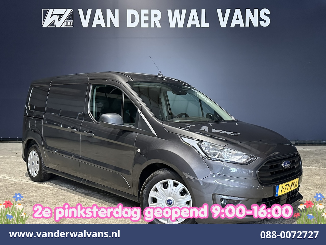 Ford Transit Connect - 1.5 EcoBlue 100pk L2H1 Euro6 Airco | 3-Zits | Camera | Navigatie | Verwarmde voorruit Park - AutoWereld.nl