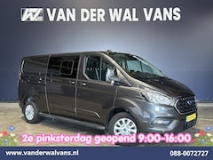 Ford Transit Custom - 2.0 TDCI 170pk L2H1 Dubbele Cabine Euro6 Airco | 6-Zits | 2x zijdeur | Apple Carplay | LED