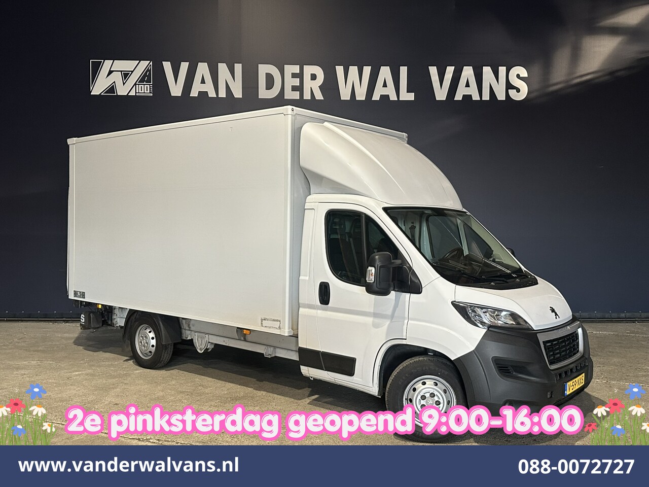 Peugeot Boxer - 2.2 BlueHDi 141pk Bakwagen 428cm Lang Laadklep Euro6 Airco | Camera | 1085kg laadvermogen - AutoWereld.nl