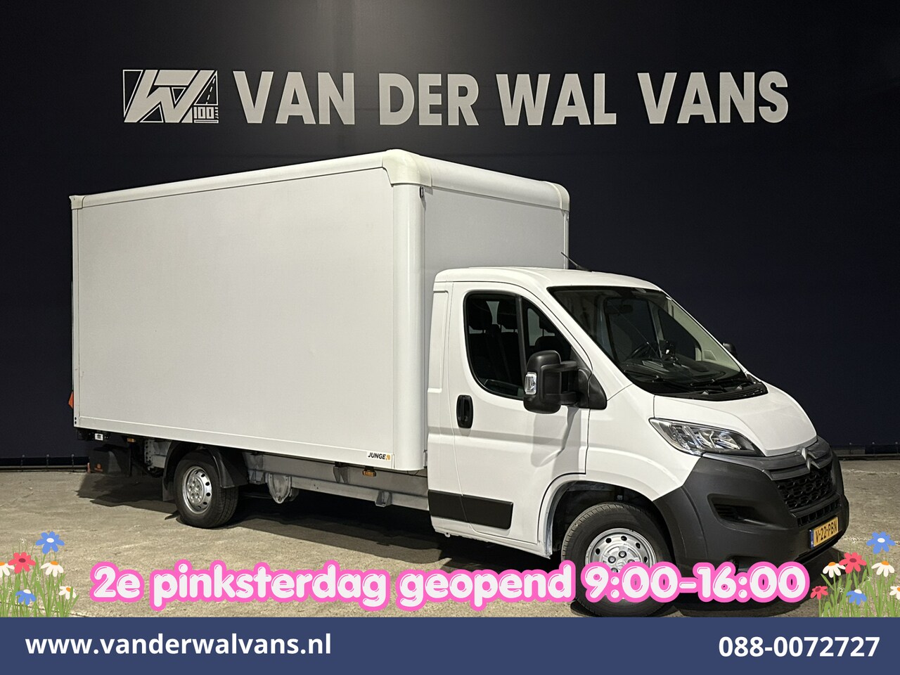 Citroën Jumper - 2.2 BlueHDi 141pk Bakwagen 436cm Lang Laadklep Fabrieksgarantie Euro6 Airco | Camera | Nav - AutoWereld.nl