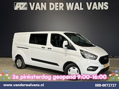 Ford Transit Custom - 2.0 TDCI 131pk L2H1 Dubbele Cabine Euro6 Airco | 6-Zits | LED | Cruisecontrol | 2800kg tre