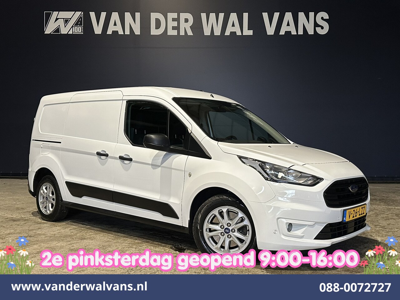 Ford Transit Connect - 1.5 EcoBlue 100pk L2H1 Euro6 Airco | Camera | Navigatie | Apple Carplay | Trekhaak LM Velg - AutoWereld.nl