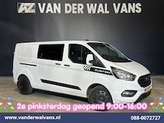 Ford Transit Custom - 2.0 TDCI 170pk L2H1 Dubbele Cabine Euro6 Airco | 5-Zits | 2x Zijdeur | Camera | Navigatie
