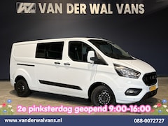Ford Transit Custom - 2.0 TDCI 131pk L2H1 Dubbele Cabine Euro6 Airco | 6-Zits | Navigatie | LED | Apple Carplay