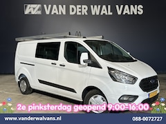 Ford Transit Custom - 2.0 TDCI 130pk L2H1 Dubbele Cabine Euro6 inrichting | Airco | 5-Zits | Imperiaal | LED | C