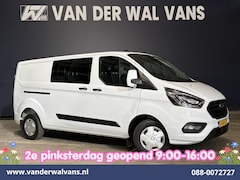 Ford Transit Custom - 2.0 TDCI 131pk L2H1 Dubbele Cabine Euro6 Airco | 6-Zits | Camera | Apple Carplay | Xenon |
