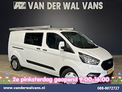 Ford Transit Custom - 2.0 TDCI 130pk L2H1 Dubbele Cabine Inrichting Euro6 Airco | 5-Zits | Imperiaal | LED | Cru