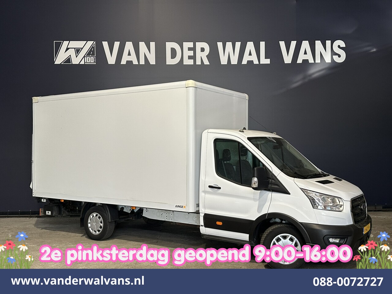 Ford Transit - 2.0 TDCI 130pk Bakwagen L4.35m Laadklep Euro6 Airco | Camera | Cruisecontrol | Verwarmde v - AutoWereld.nl