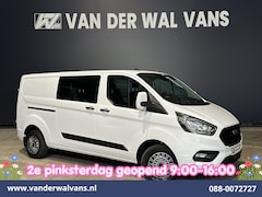 Ford Transit Custom - 2.0 TDCI 131pk L2H1 Dubbele Cabine Euro6 Airco | 5-Zits | Camera | 2800kg Trekhaak | LED C