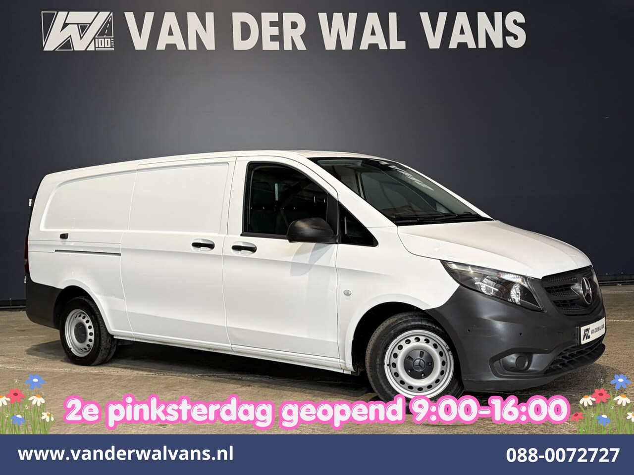 Mercedes-Benz Vito - 116 CDI 164pk L3H1 Euro6 Airco | Camera | Apple Carplay | Cruisecontrol Android Auto, Stoe - AutoWereld.nl