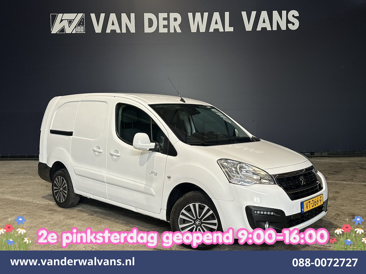 Peugeot Partner - 1.6 HDi 90pk **MARGE, GEEN BTW** L2H1 Airco | Navigatie | Apple Carplay | Cruisecontrol Pa - AutoWereld.nl